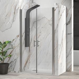Kamalu doccia nicchia doppio battente 85cm altezza 190 cm | ks2800-saloon
