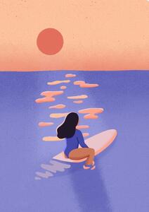 Illustrazione Surf, Aurore Leprivey