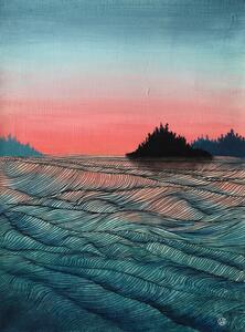 Illustrazione Pink sea, Ania Witwitzka