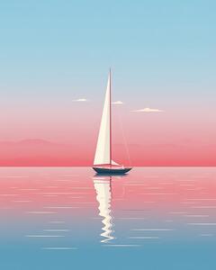 Illustrazione Sailing In Peace, Emiliano Deificus