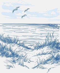 Illustrazione Seascape Sketch Jolly and Dash