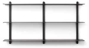 GEJST - Nivo Shelf Large D Nero Albero di Frassino/Nero