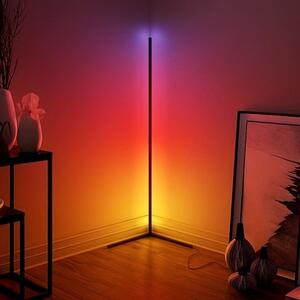 Lampada da terra Gaming Smart 90 Led Bluetooth per angolo RGBIC USB con App e telecomando Wisdom