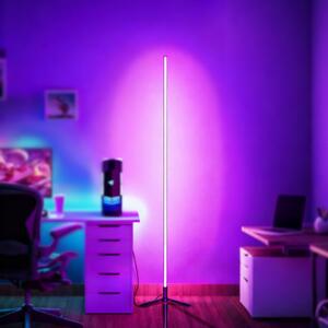 Lampada da terra Gaming Smart 72 Led per angolo Bluetooth RGBIC USB con App e telecomando Wisdom