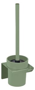 Scopino WC senza foratura verde in plastica con aggancio Turbo-loc Lizan – Wenko