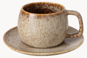 Set di 4 tazzine da caffè in porcellana con piattino Berna