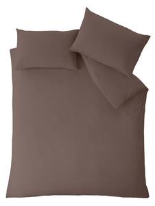 Set copripiumino e federa marrone scuro per letto singolo 135x200 cm So Soft Non Iron – Catherine Lansfield