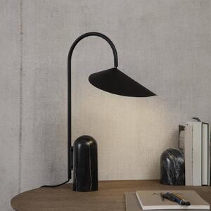 Ferm LIVING fermLiving Arum lampada da tavolo, nero, marmo, acciaio, 50 cm