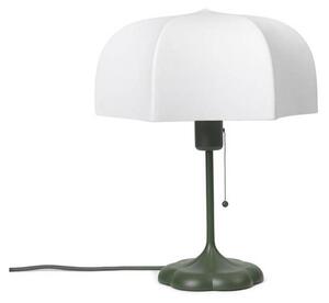 Ferm LIVING Lampada da tavolo Poem, verde, acciaio, pile, 42 cm