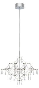 Lampadario LED argentato ø 60 cm Efesos – Markslöjd
