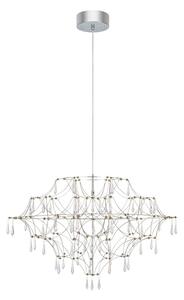 Lampadario LED argentato ø 80 cm Efesos – Markslöjd