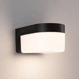 Paulmann Applique a LED Calyne, 230 V + Solar, nera, 23 cm Calyne, Nero, Plastica, Moderno, Applique da esterni