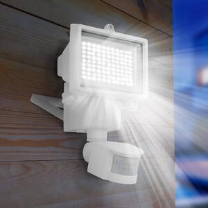 Lumisky Faretto da esterno a LED e solare Cooper, bianco, larghezza 22 cm, sensore Cooper, Bianco / Opale, Plastica