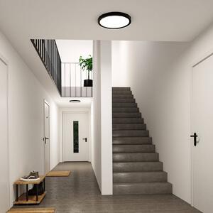 Paulmann Plafoniera soffitto Abia 2, Nero, Soggiorno / Sala da pranzo, Plastica, Moderno, Plafoniera