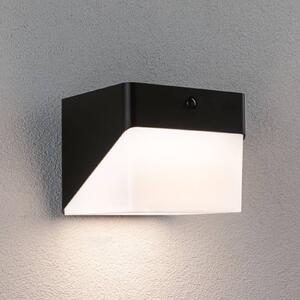 Paulmann Applique a LED Lioren, 230 V + Solar, nera, 17 cm Lioren, Nero, Plastica, Moderno, Applique da esterni