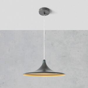 Markslöjd Lampada LED a sospensione BEAM di Markslöjd, grigia, in alluminio, Ø 37 cm Beam, dimmerabile, Crema / Ambra, Soggiorno / Sala da pranzo, Alluminio, Moderno
