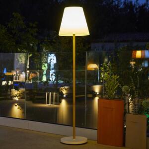 Lumisky Lampada da terrazza a LED e energia solare Standy bianca/marrone, altezza 150 Standy, dimmerabile, Marrone / Ruggine, Metallo, Moderno