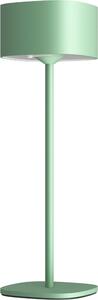 Lampada da tavolo Calex Serino, ricaricabile, dimmerabile, con controllo touch, resistente agli schizzi, verde