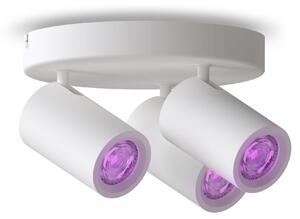Calex Smart, plafoniera a soffitto, 3 luci, rotonda, inclusi faretti GU10, dimmerabile, bianca