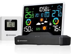 Stazione meteorologica wireless con sensore esterno e display a colori senza cornice