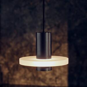 FRANDSEN Lampada a sospensione Flake, nero opaco, Ø 19 cm, con spina Flake, Nero, Cucina, Plastica, Design