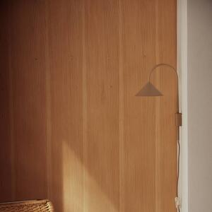 FRANDSEN Applique da parete Grasp, Crema / Ambra, Corridoio, Metallo, Design, Applique