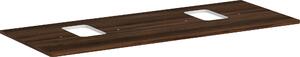 Hansgrohe Xelu Q Console avec 2 découpes, 1360x550, pour vasque à poser, avec trou pour robinet, 54125630, 54125630
