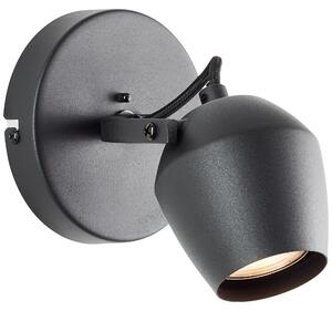 Lampada da parete Brilliant Vertino, colore nero, attacco GU10, 10W, grado di protezione IP20, per uso interno