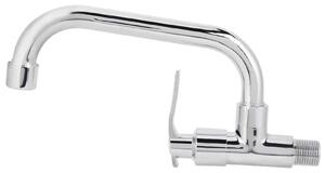 Rubinetto a colonna girevole a 360° - Montaggio a parete - Ottone/Acciaio inossidabile - Maniglia ergonomica - Resistente alla corrosione - Installazione semplice - Rubinetti per cucina