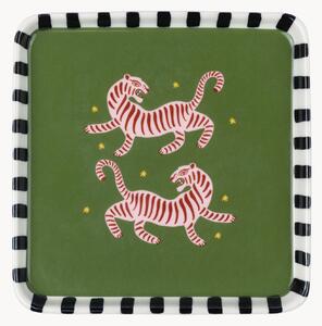 Vassoio decorativo in ceramica A Dopo Tiger