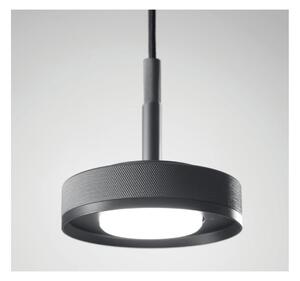 ENIGMA SOSPENSIONE SINGOLA IN ALLUMINIO ANTRACITE CON LAMPADINA ATTACCO GX53 DESIGN MODERNO