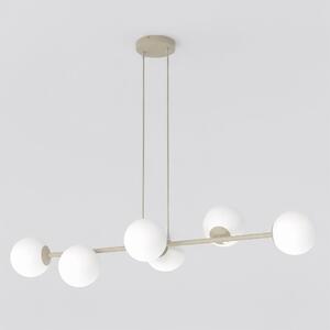 Lampadario a Sospensione MAGNUS 6 Mokka 6xE14 in Acciaio