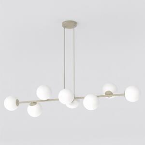 Lampadario a Sospensione MAGNUS 8 Mokka 8xE14 in Acciaio