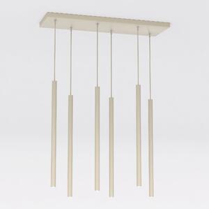 Lampadario a Sospensione in Acciaio SELTER 6 Mokka 6xG9