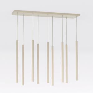 Lampadario a Sospensione in Acciaio SELTER 9 Mokka 9xG9