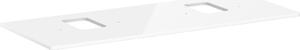 Hansgrohe Xelu Q Console avec 2 découpes, 1360x550, pour vasque à poser, avec trou pour robinet, 54125050, 54125050