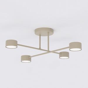 Plafoniera da soffitto HALO 4 in acciaio 4xGX53 - Mokka o Burgundy