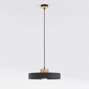 Lampada a Sospensione KIVI 1L E27 in Acciaio e Legno