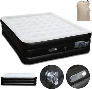 Materasso gonfiabile Hengda per 2 persone Autoinflabile Letto gonfiabile Extra 200 x 152 x 46 cm