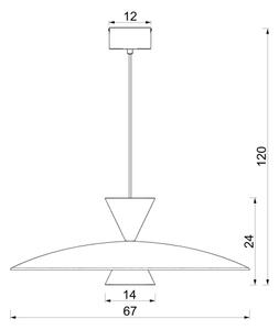 Lampada sospesa a cavo MISTIC 1xGX53/15W/230V marrone