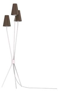 Lampada da terra TREFOT 3xE14/15W/230V marrone/crema