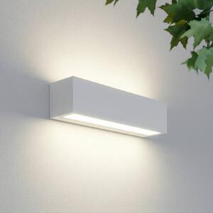 Applique da esterni a LED Lengo Lucande, Bianco / Opale, Alluminio, Moderno, Applique LED da esterni