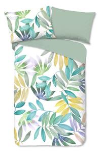Set copripiumino e federa verde in cotone per letto singolo 140x200 cm Marcus – Good Morning