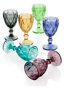 Set di 6 bicchieri Calice Diamante, 250 ml - Brandani