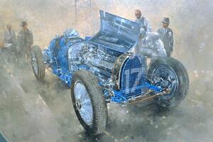 Miller, Peter - Stampa artistica Type 59 Grand Prix Bugatti 1997, (40 x 26.7 cm)