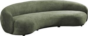Home Deluxe - Divano CASARA 258 x 128 x 72 cm - Tessuto verde scuro I Divano moderno da salotto, 3 posti