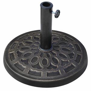 Outsunny Base Ombrellone Rotonda da Giardino in Resina Ø44 × 33cm|Aosom