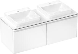 Hansgrohe Xelu Q Console avec 2 découpes, 1360x550, pour vasque à poser, polie, 54099050, 54099050