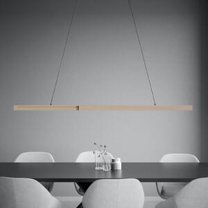 Stars of Light Lampada a sospensione Mogetonello, dimmerabile, Legno chiaro, Soggiorno / Sala da pranzo, Alluminio, Moderno, Lampada a sospensione