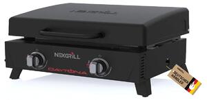 Piastra grill a superficie piana con 2 bruciatori - Barbecue a gas - Piastra grill in Vetroceramica - 5,86 kW